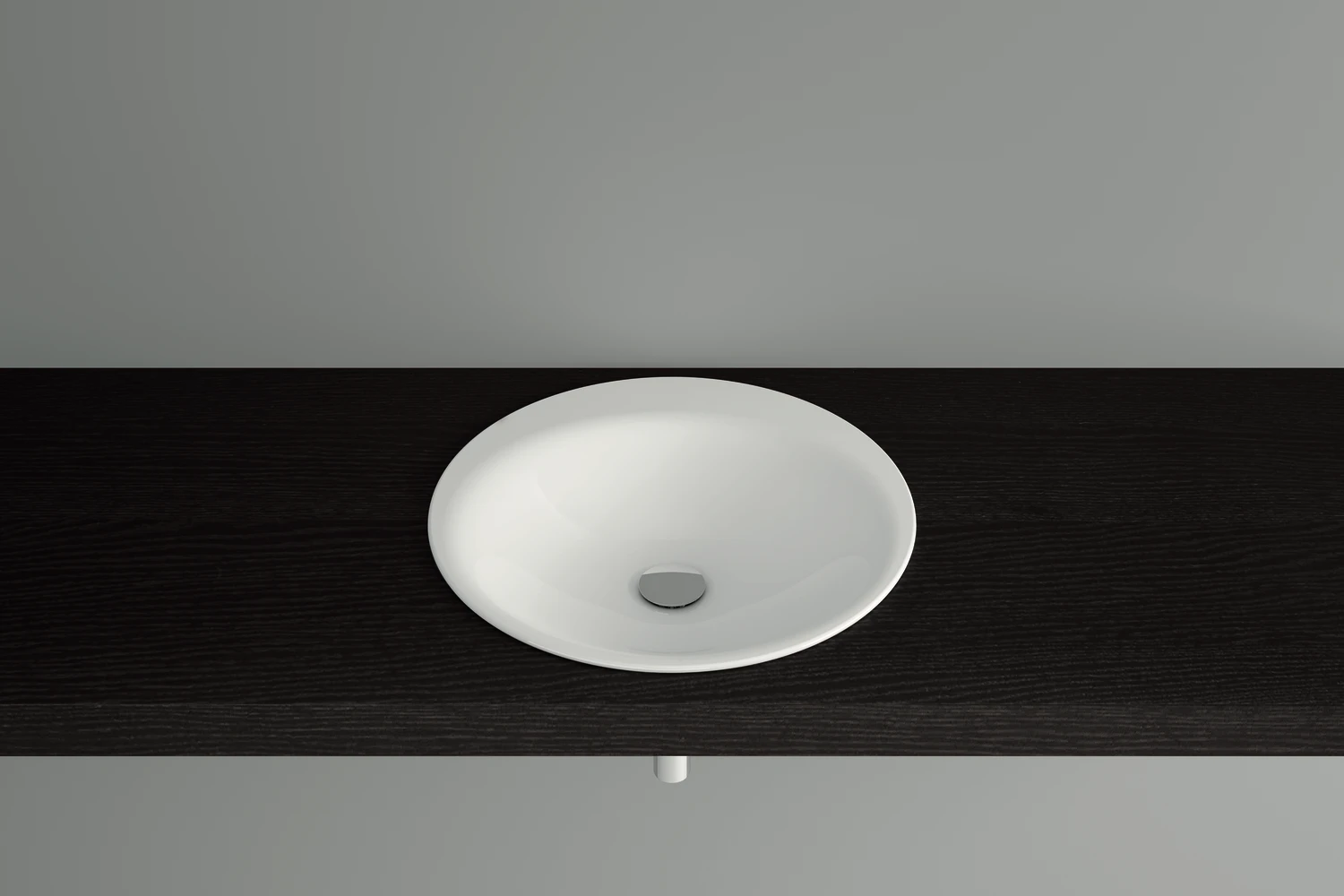Einbauwaschtisch „BetteLux“, ohne Überlauf, ohne Hahnlochbohrung ⌀ 50 × 10 cm in Manhattan Einbauwaschtisch „BetteLux“, ohne Überlauf, ohne Hahnlochbohrung ⌀ 50 × 10 cm in Manhattan