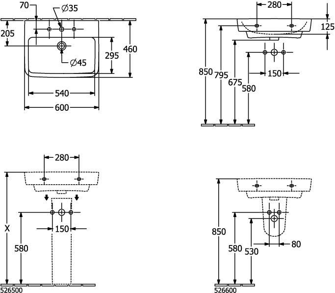 Villeroy & Boch O.novo Ablaufhaube Pergamon CeramicPlus 225x320x290mm Villeroy & Boch O.novo Ablaufhaube Pergamon CeramicPlus 225x320x290mm