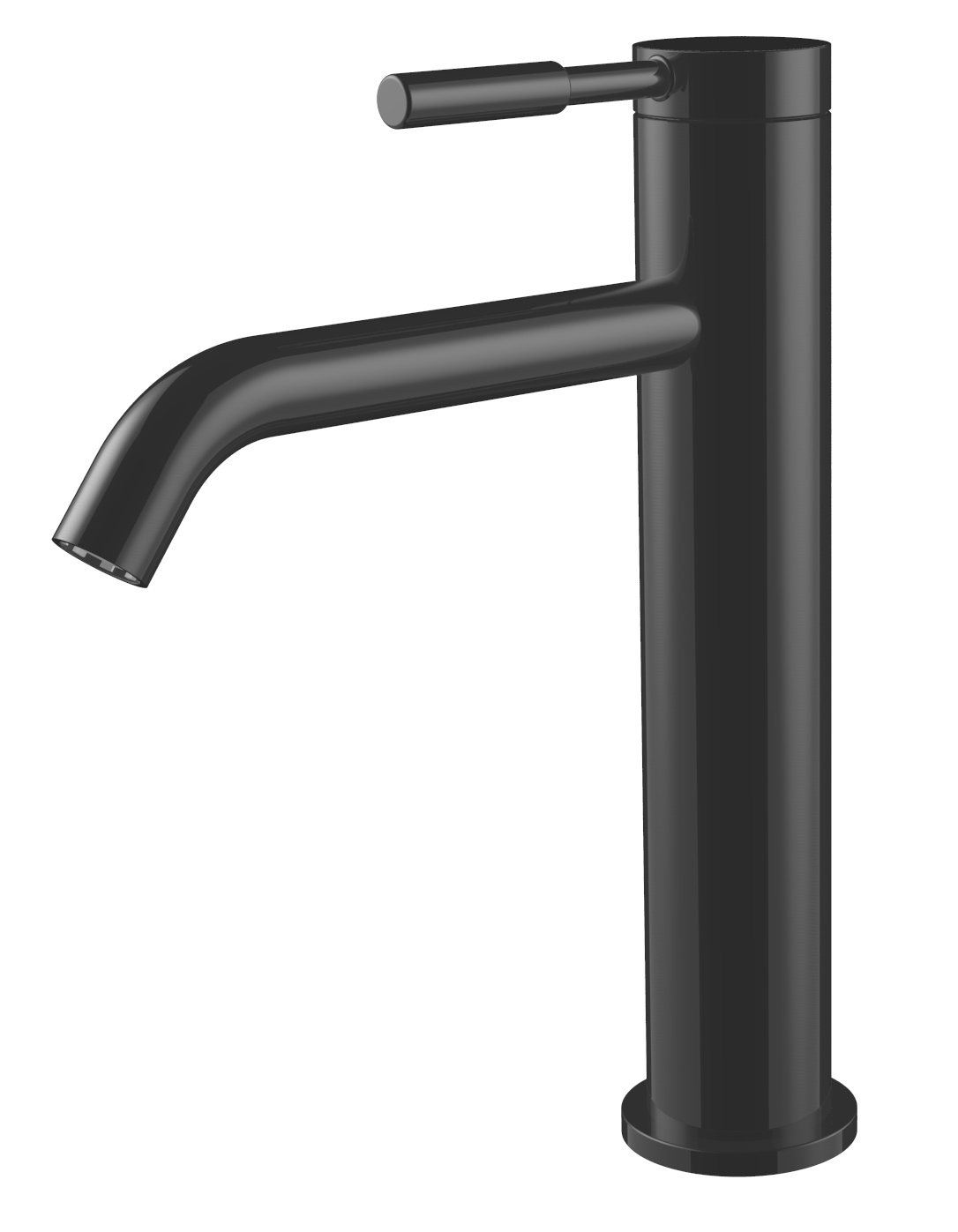 Waschtisch-Einhandbatterie AqvaDesign - rund - mittelhohe Ausführung - Klick-Klack-Ablaufgarnitur 1"1/4 - Kartusche mit keramischen Dichtscheiben - Heißwassersperre - Wassermengendurchflussregulierung - flexible Druckschläuche 3/8", DVGW W270 - mattsc Waschtisch-Einhandbatterie AqvaDesign - rund - mittelhohe Ausführung - Klick-Klack-Ablaufgarnitur 1"1/4 - Kartusche mit keramischen Dichtscheiben - Heißwassersperre - Wassermengendurchflussregulierung - flexible Druckschläuche 3/8", DVGW W270 - mattsc