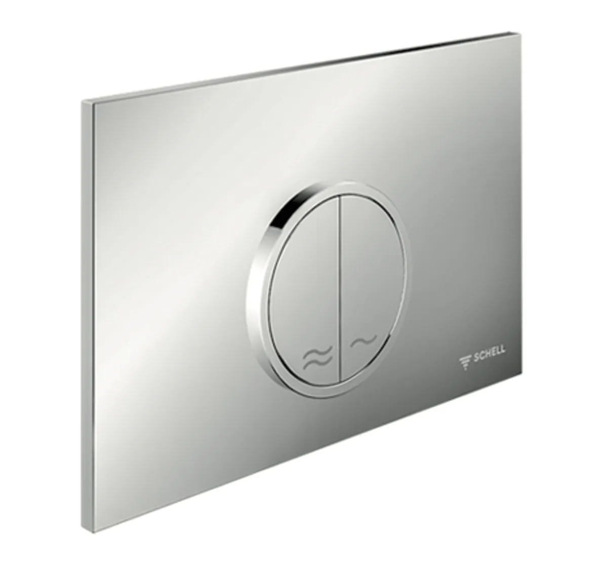 WC-Betätigungsplatte MONTUS CIRCUM, Frontplatte chrom WC-Betätigungsplatte MONTUS CIRCUM, Frontplatte chrom