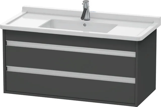 Duravit Waschtischunterschrank wandhängend „Ketho“ 100 × 48 × 45,5 cm Graphit Matt