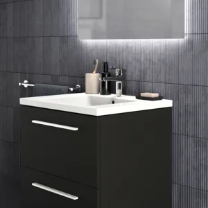 Waschbecken „i.lifeB“ 61 × 51 × 18 cm, Hahnlochposition mittig in Weiß Waschbecken „i.lifeB“ 61 × 51 × 18 cm, Hahnlochposition mittig in Weiß