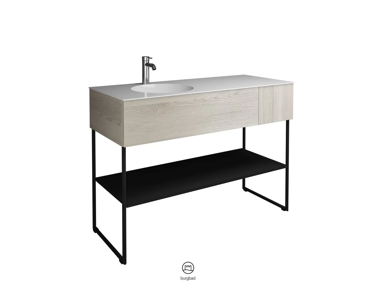 burgbad Badmöbelset „Coco“ in Weiß Matt mit Laserkante burgbad Badmöbelset „Coco“ in Weiß Matt mit Laserkante