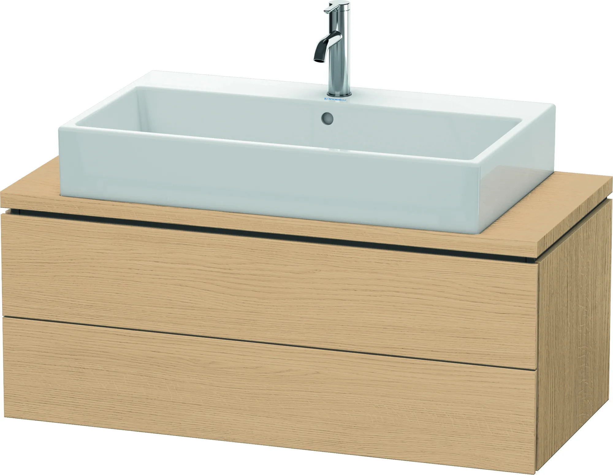 Duravit Waschtischunterschrank wandhängend „L-Cube“ 102 × 40 × 47,7 cm Eiche Natur Duravit Waschtischunterschrank wandhängend „L-Cube“ 102 × 40 × 47,7 cm Eiche Natur