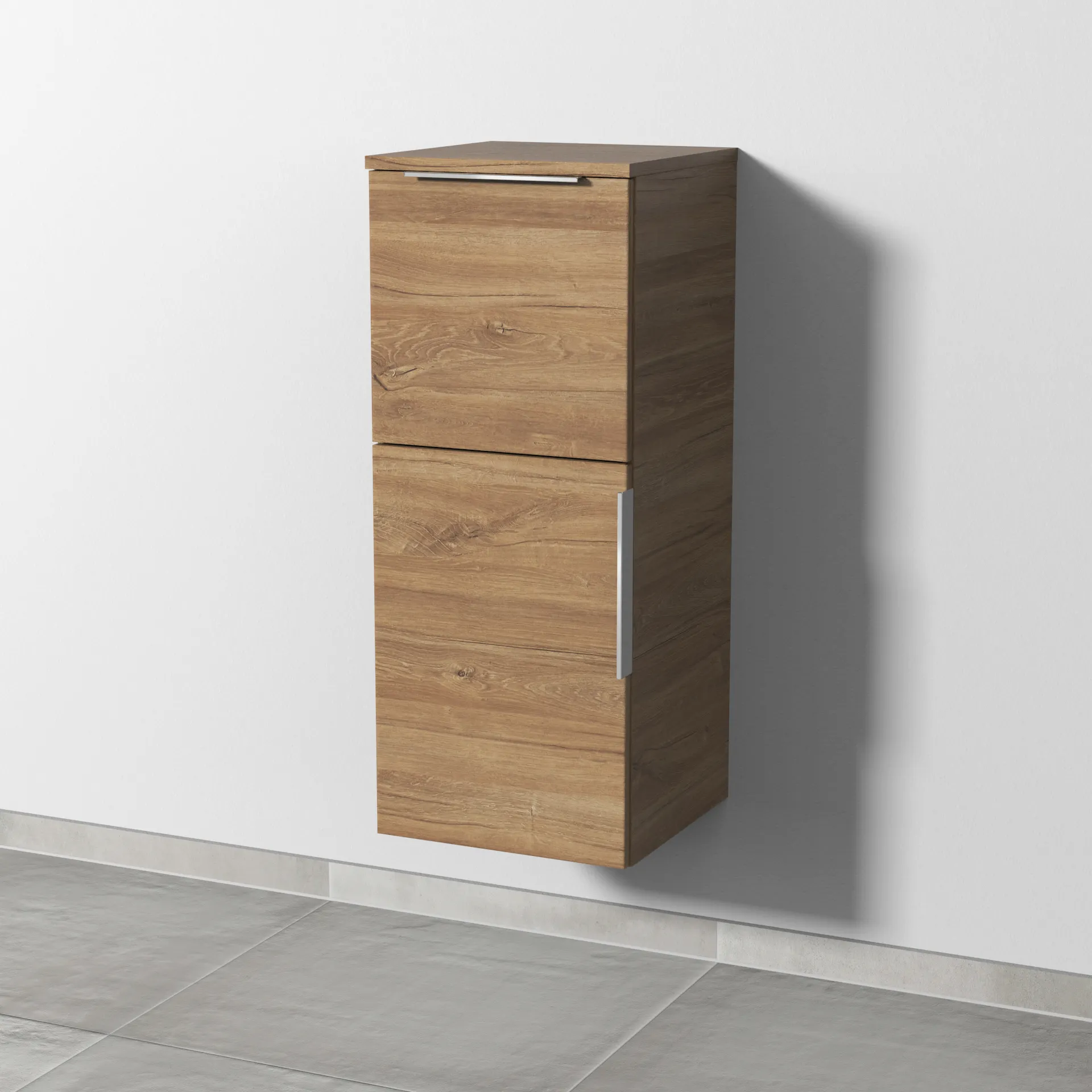 Sanipa Mittelschrank „3way“ 350 × 850 × 345 mm Anschlag links, in Eiche Kansas, Anschlag links Sanipa Mittelschrank „3way“ 350 × 850 × 345 mm Anschlag links, in Eiche Kansas, Anschlag links