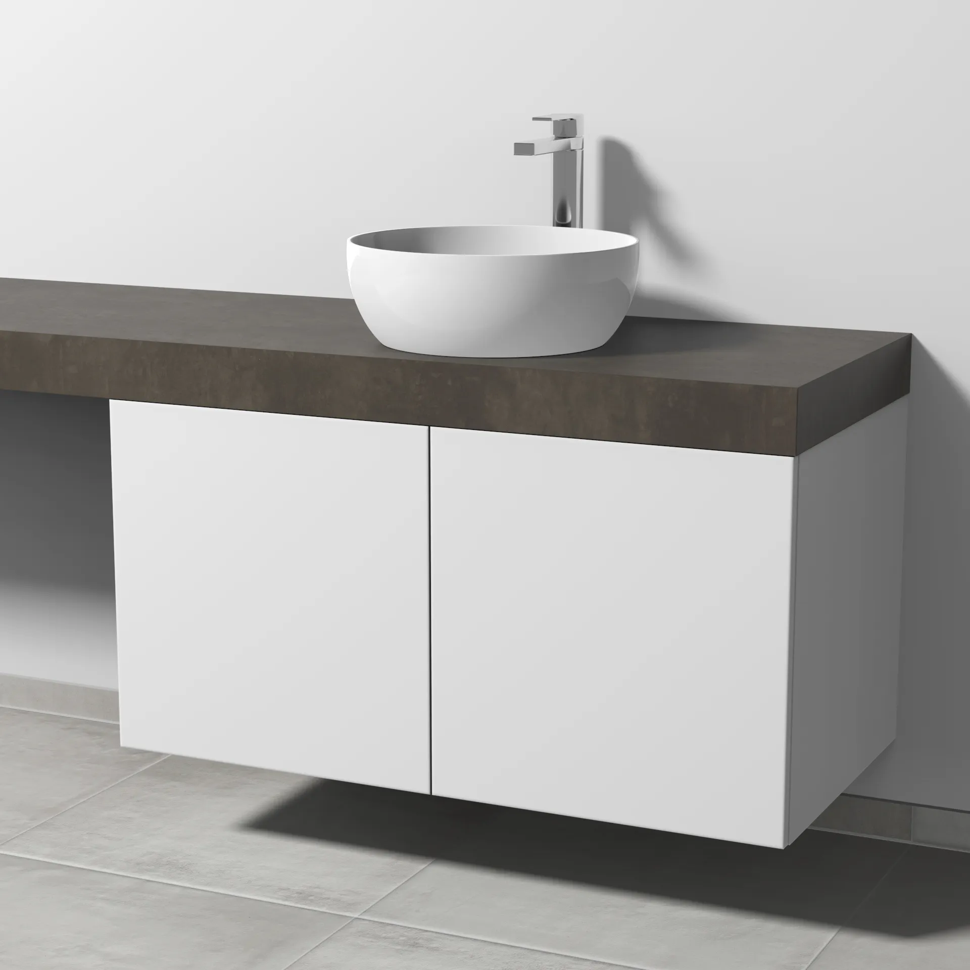 Sanipa Waschtischunterschrank „2morrow“ 1000 × 510 × 520 mm in Weiß-Soft