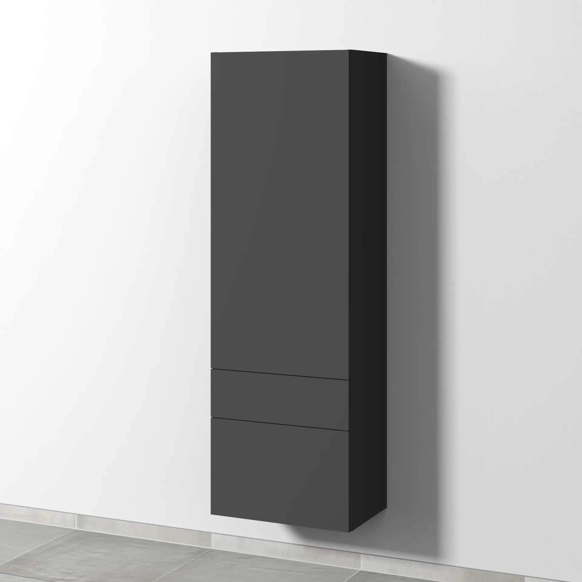 Sanipa Hochschrank „2morrow“ 525 × 1615 × 350 mm in Graphit (matt)