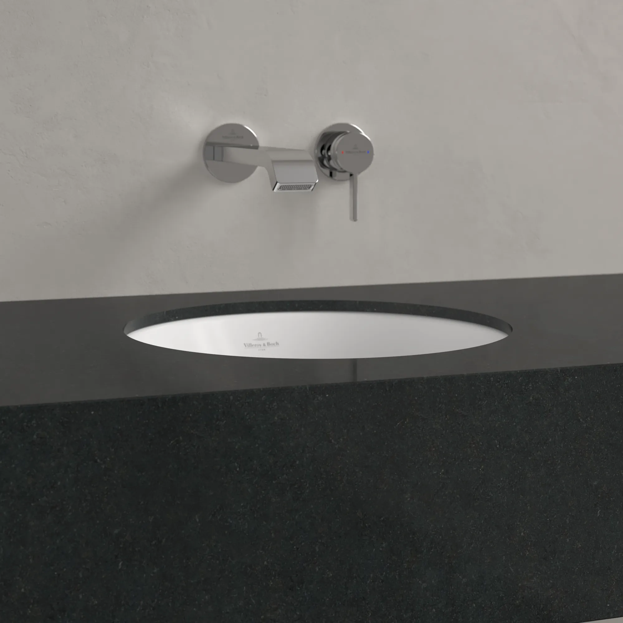 Villeroy & Boch Unterbauwaschbecken Loop & Friends, 330x330x190 mm, Stone White CeramicPlus, TitanCeram, matt, ohne Überlauf Villeroy & Boch Unterbauwaschbecken Loop & Friends, 330x330x190 mm, Stone White CeramicPlus, TitanCeram, matt, ohne Überlauf