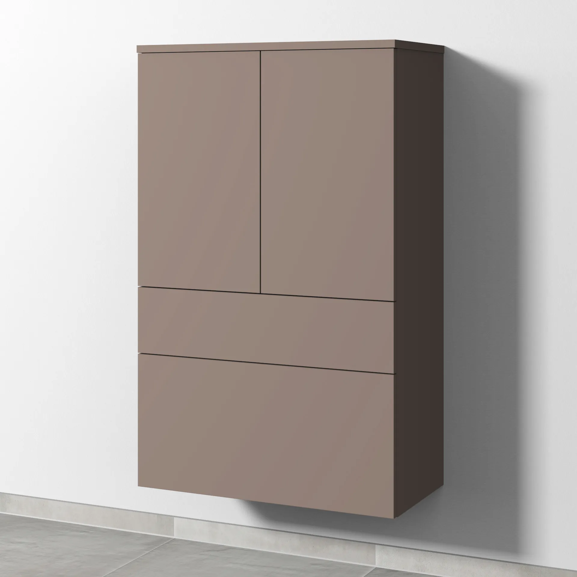 Sanipa Mittelschrank „2morrow“ 700 × 1105 × 350 mm in Taupe (matt)