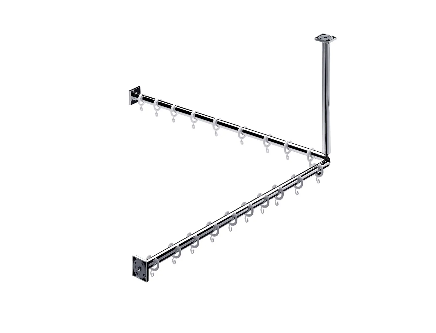 emco Duschvorhangstange „system 2“ 900 mm in chrom emco Duschvorhangstange „system 2“ 900 mm in chrom