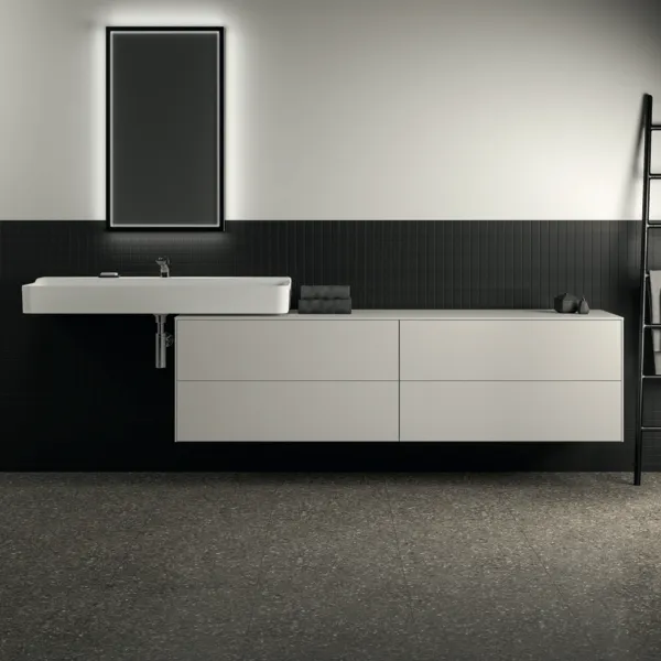 Ideal Standard Waschtischunterschrank „Conca“ 198,7 × 55 × 50,5 cm Weiß matt lackiert
