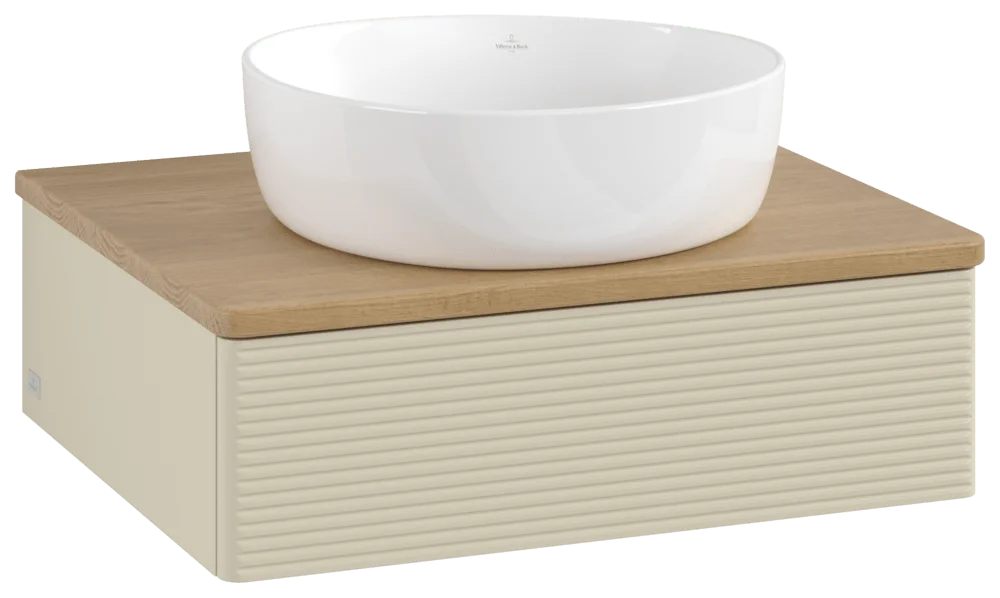 Villeroy & Boch Waschbeckenunterschrank Antao K07111, 600x190x500mm, Silk Grey Matt Lacquer, mit SoftClosing und Push-to-open Funktion Villeroy & Boch Waschbeckenunterschrank Antao K07111, 600x190x500mm, Silk Grey Matt Lacquer, mit SoftClosing und Push-to-open Funktion