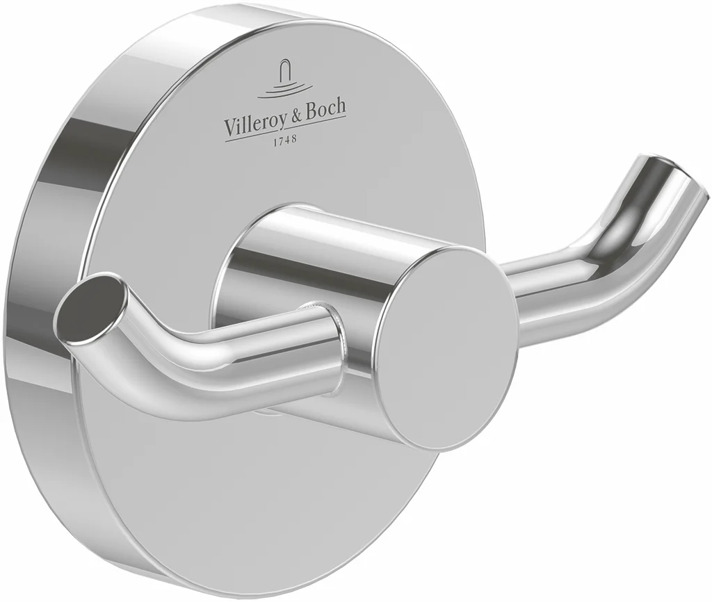Villeroy & Boch Elements - Tender Doppel-Handtuchhaken, 76x32x54mm, K5 Matt Black