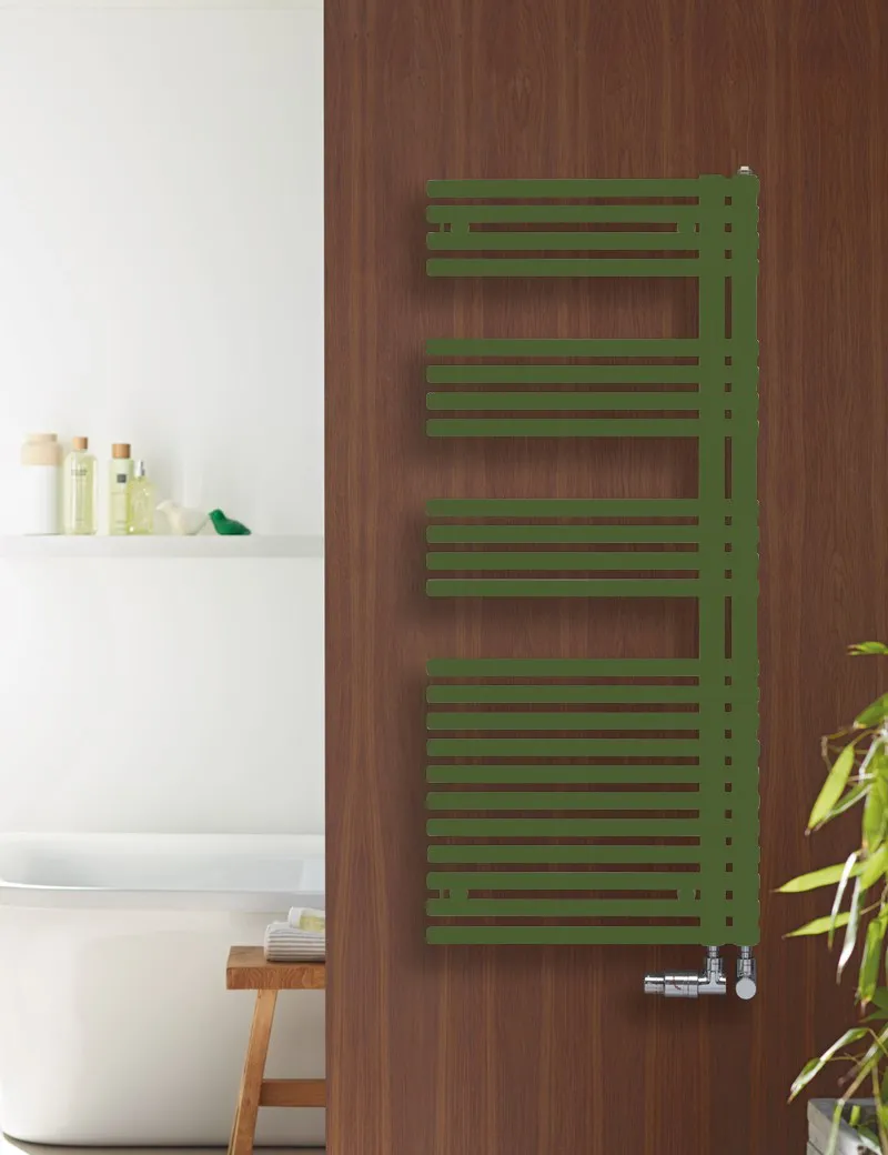 Zehnder Forma Asym, links, 50 mm – Design-Heizkörper LFAL-120-060-05 1161x60x596, RAL 9016