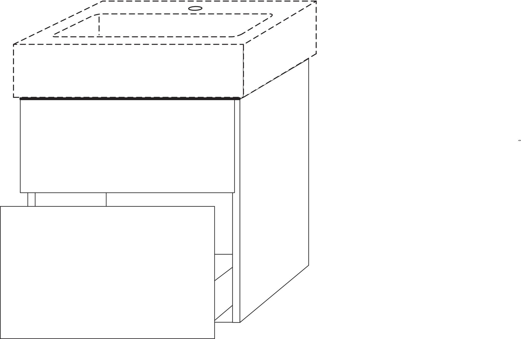 Sanipa Waschtischunterschrank „3way“ passend zu Keramik-Waschtische Vero von Duravit 550 × 593 × 447 mm in Eiche Arizona Sanipa Waschtischunterschrank „3way“ passend zu Keramik-Waschtische Vero von Duravit 550 × 593 × 447 mm in Eiche Arizona
