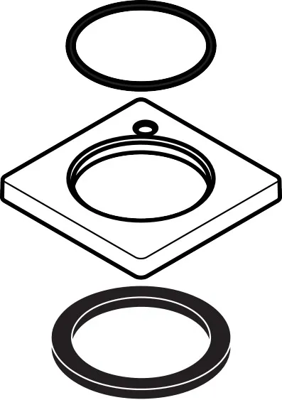 Hansgrohe Rosette 48/48 mm Metropol Waschtischmischer Mattschwarz Hansgrohe Rosette 48/48 mm Metropol Waschtischmischer Mattschwarz