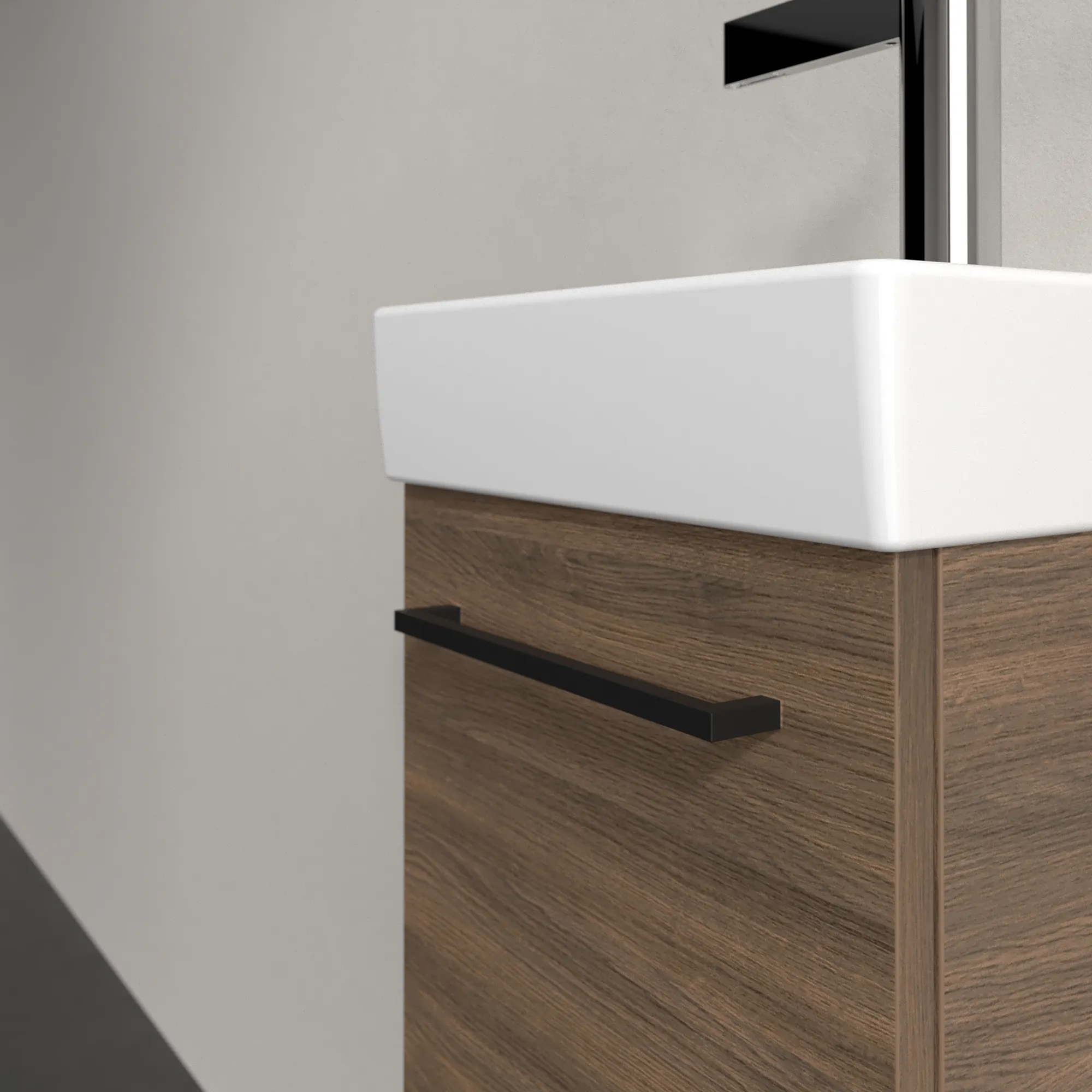 Villeroy & Boch Waschbeckenunterschrank Avento, Arizona Oak, 340 x 514 x 200 mm, 1 Tür, SoftClosing, Wandmontage