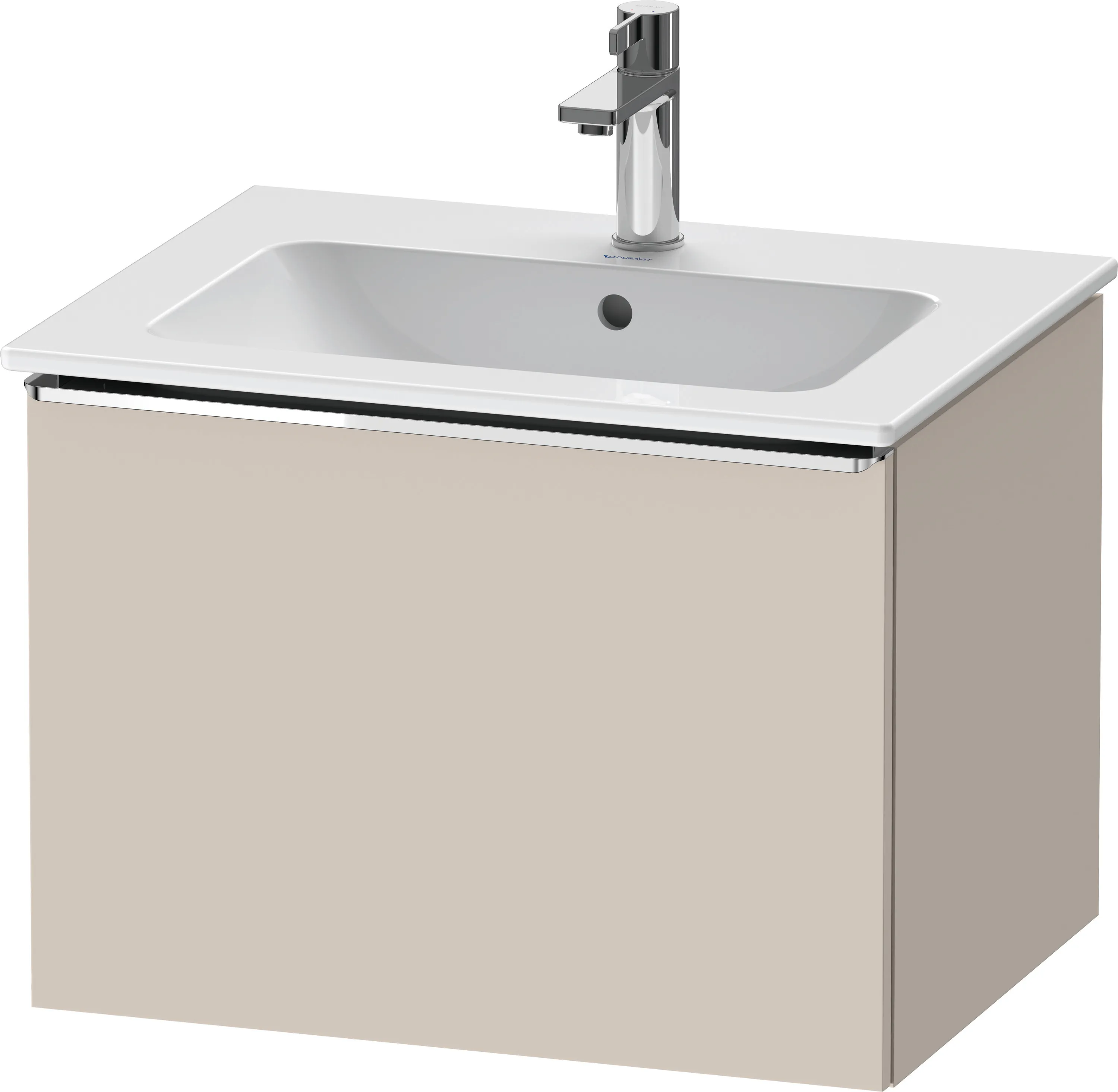 Duravit Waschtischunterschrank wandhängend „D-Neo“ 61 × 44 × 46,2 cm Taupe Matt