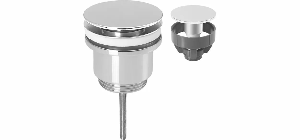 Design-Universalventil 1 1/4″ MS vc, für Becken ab Stärke 0.1 mm Design-Universalventil 1 1/4″ MS vc, für Becken ab Stärke 0.1 mm