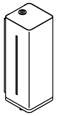 HEWI Seifenspender „Serie 805“ 10,5 × 9,5 × 27,5 cm