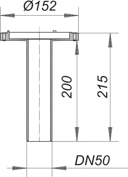 Balkonablaufgehäuse 84 KF, DN 50 Balkonablaufgehäuse 84 KF, DN 50