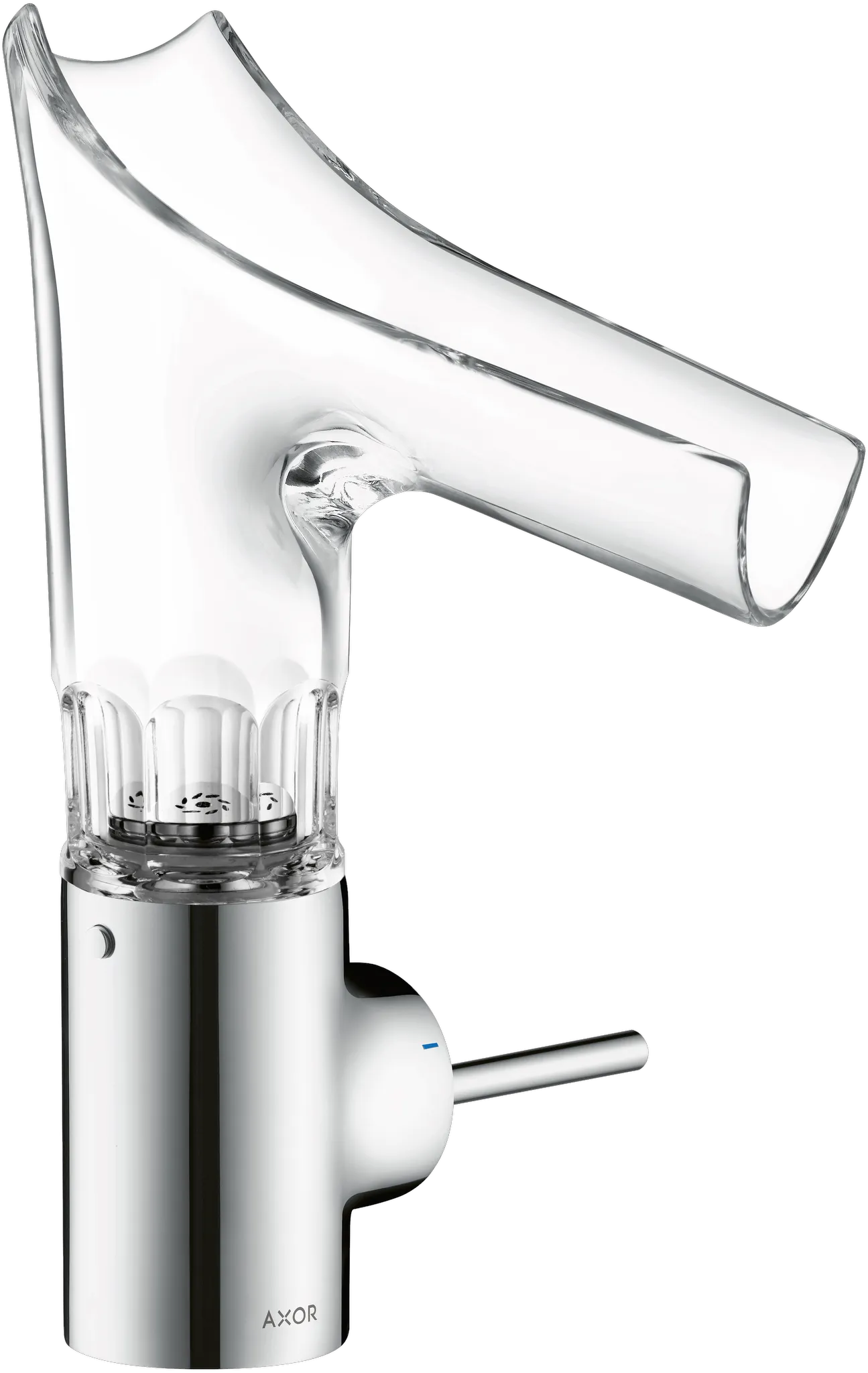 Hansgrohe AXOR Starck V Einhebel-Waschtischmischer 140 Chrom mit Glasauslauf Hansgrohe AXOR Starck V Einhebel-Waschtischmischer 140 Chrom mit Glasauslauf