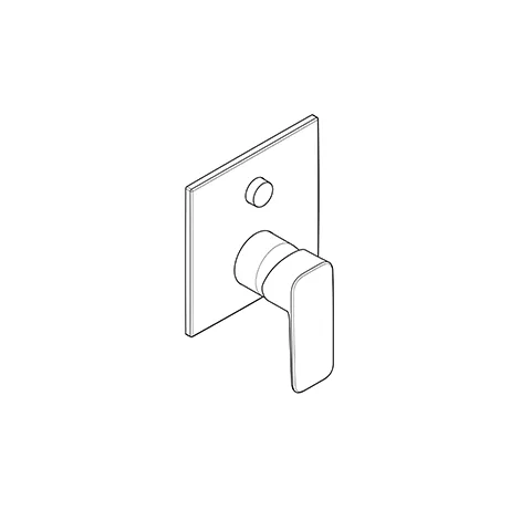 Kludi PURE&STYLE Unterputz-Wannenfüll- und Brause-Einhandmischer, chrom, Feinbau-Set mit Funktionseinheit für SLIM.BOXX, PUSH&SWITCH Druckumsteller