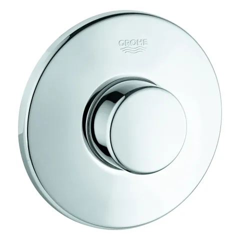 Pneumatik-Betätigung 37060, Druckknopfbetätigung mit Rosette Ø 100 mm, ohne Abdeckplatte, chrom Pneumatik-Betätigung 37060, Druckknopfbetätigung mit Rosette Ø 100 mm, ohne Abdeckplatte, chrom