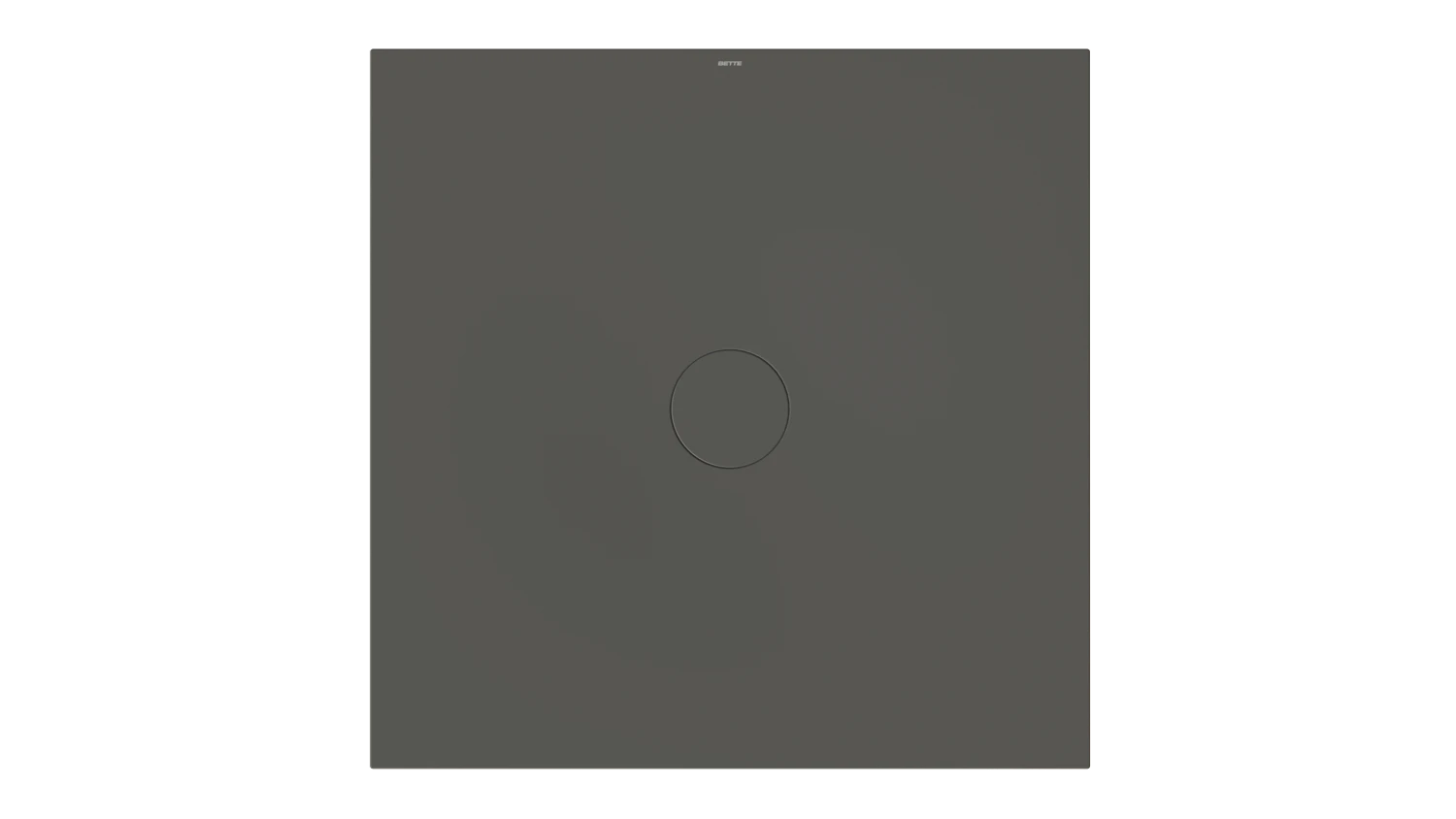 Bette quadrat Duschwanne „BetteAir“ 1200 × 1200 mm ohne Oberflächenbeschichtung, ohne Oberflächenveredelung, ohne Wannenträger, in Anthracite