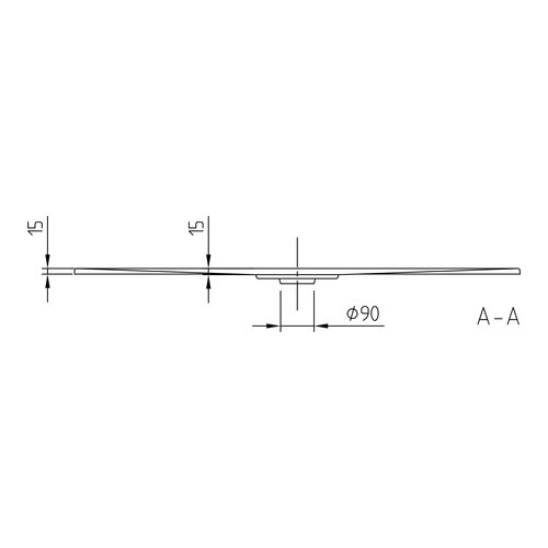 Villeroy & Boch Duschwanne inkl. Wannenträger und Ablaufgarnitur „Architectura MetalRim“ 120 × 80 cm