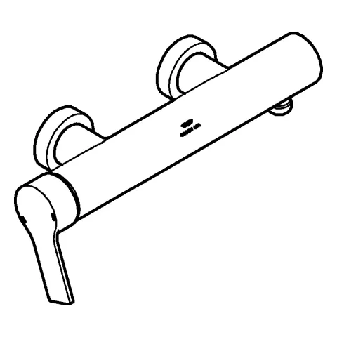 Grohe Allure Einhand-Brausebatterie Wandmontage chrom Grohe Allure Einhand-Brausebatterie Wandmontage chrom