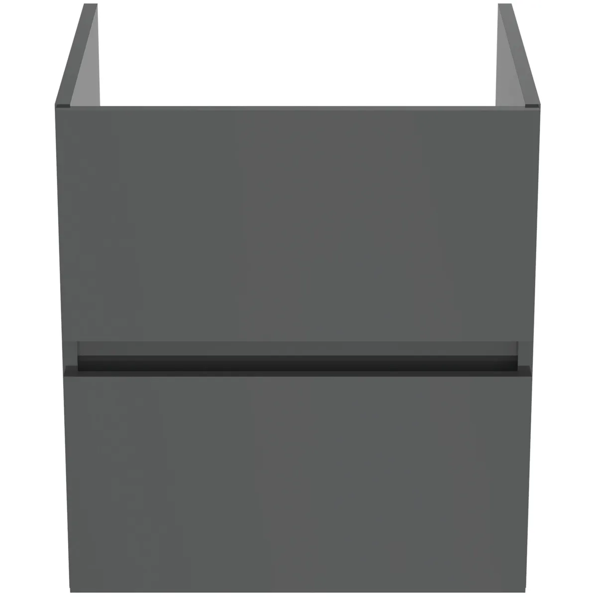 Ideal Standard Waschtischunterschrank „Eurovit+“ 50 × 55 × 44 cm Hochglanz grau lackiert Ideal Standard Waschtischunterschrank „Eurovit+“ 50 × 55 × 44 cm Hochglanz grau lackiert