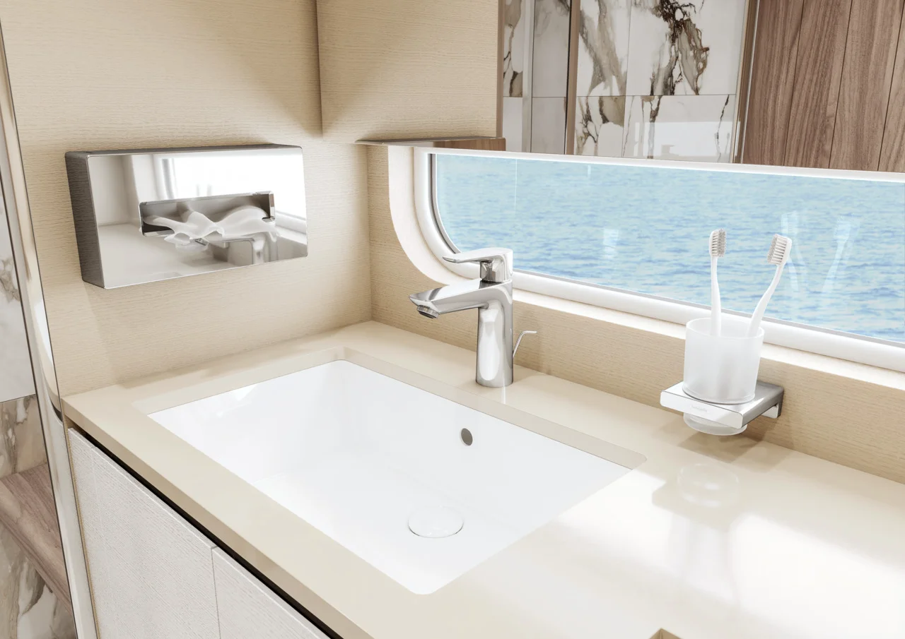Hansgrohe AddStoris Q Zahnputzbecher Chrom, Wandmontage, Metall und Mattglas, Bohrabstand 26 mm, Bohrloch Ø 6 mm Hansgrohe AddStoris Q Zahnputzbecher Chrom, Wandmontage, Metall und Mattglas, Bohrabstand 26 mm, Bohrloch Ø 6 mm