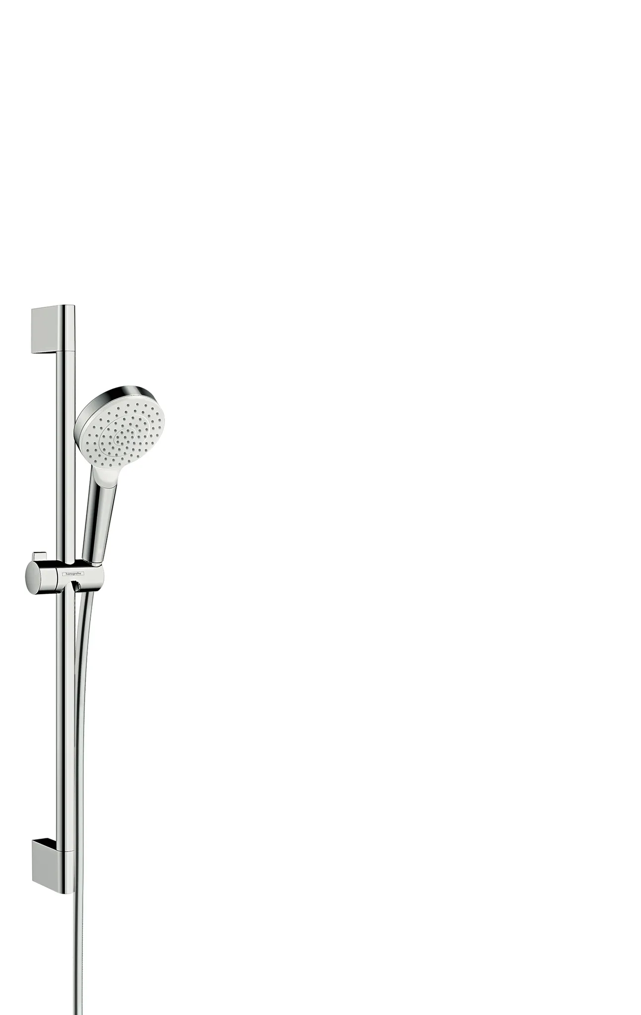 Hansgrohe Crometta Brauseset 100 1jet EcoSmart+ mit Brausestange 65 cm, Weiß/Chrom Hansgrohe Crometta Brauseset 100 1jet EcoSmart+ mit Brausestange 65 cm, Weiß/Chrom