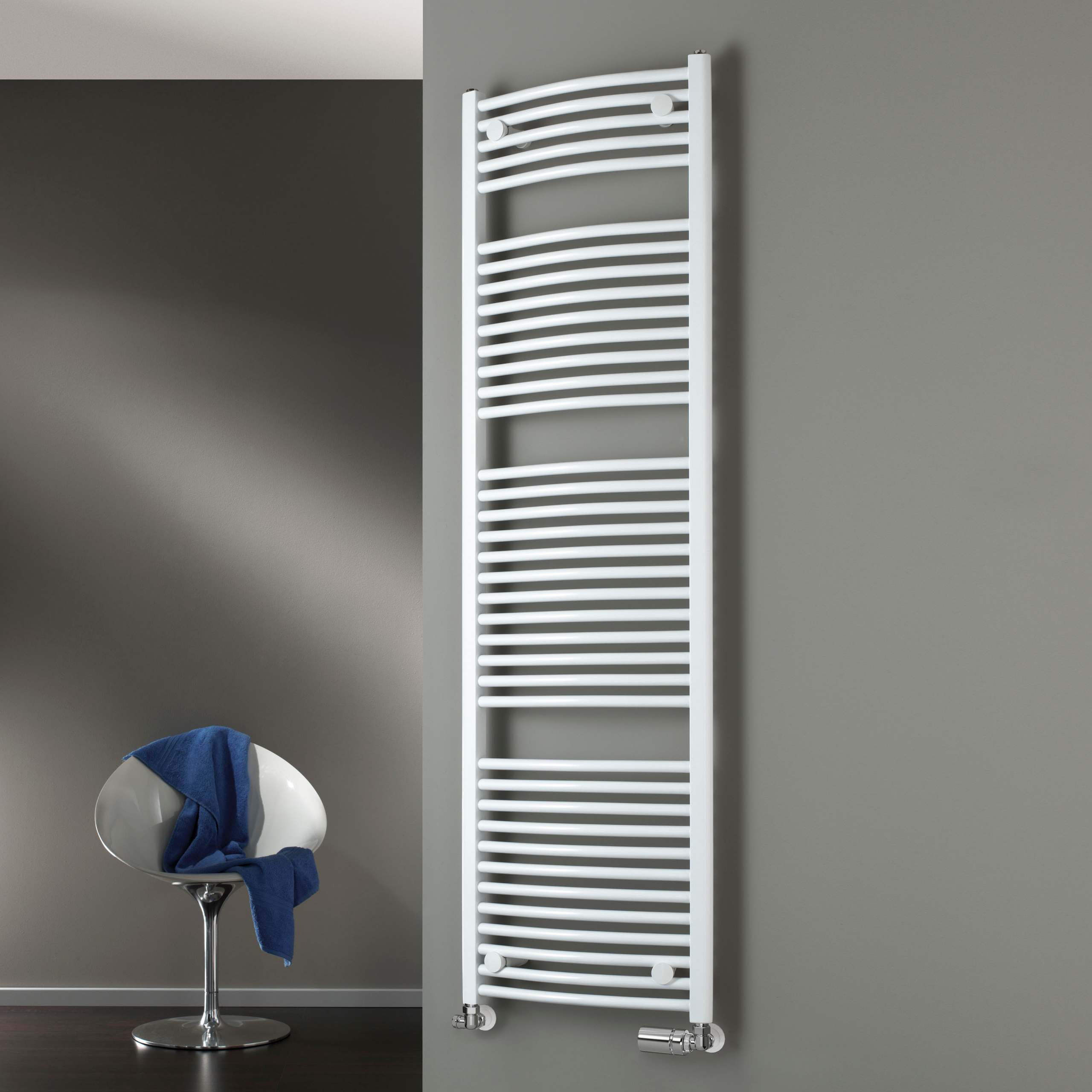 HSK Design-Heizkörper „Line Round“ 50 × 177,5 cm in Silber HSK Design-Heizkörper „Line Round“ 50 × 177,5 cm in Silber