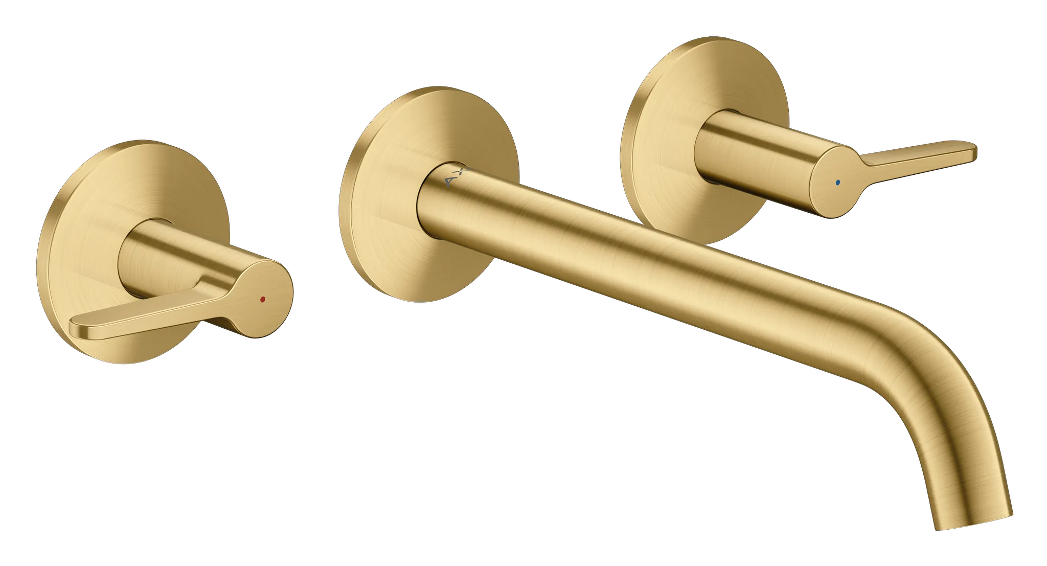 Hansgrohe AXOR One 3-Loch Wannenarmatur Unterputz Brushed Gold Optic Hansgrohe AXOR One 3-Loch Wannenarmatur Unterputz Brushed Gold Optic