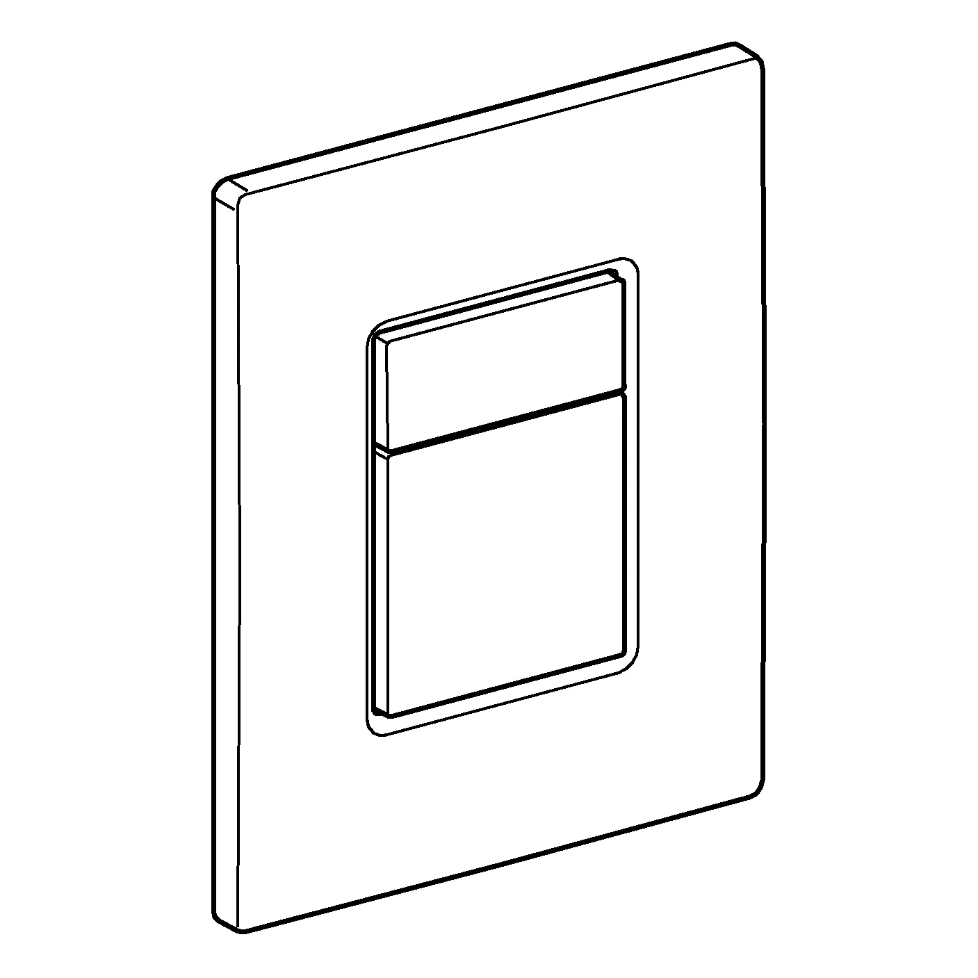 Grohe WC-Betätigung Skate Cosmopolitan, 156 x 197 mm in glossy black Grohe WC-Betätigung Skate Cosmopolitan, 156 x 197 mm in glossy black