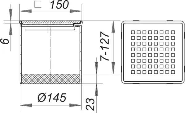 Aufsatz Quadra, S 15/150 Aufsatz Quadra, S 15/150