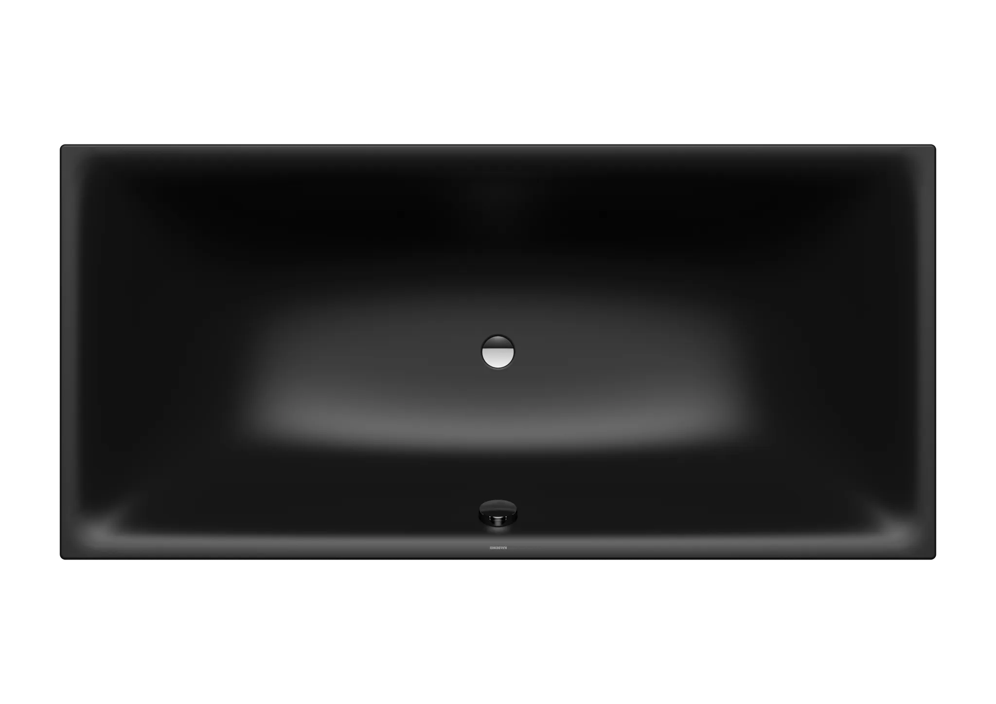 Kaldewei Badewanne „Silenio“ rechteck 170 × 75 cm, ohne Grifflochbohrungen in schwarz matt