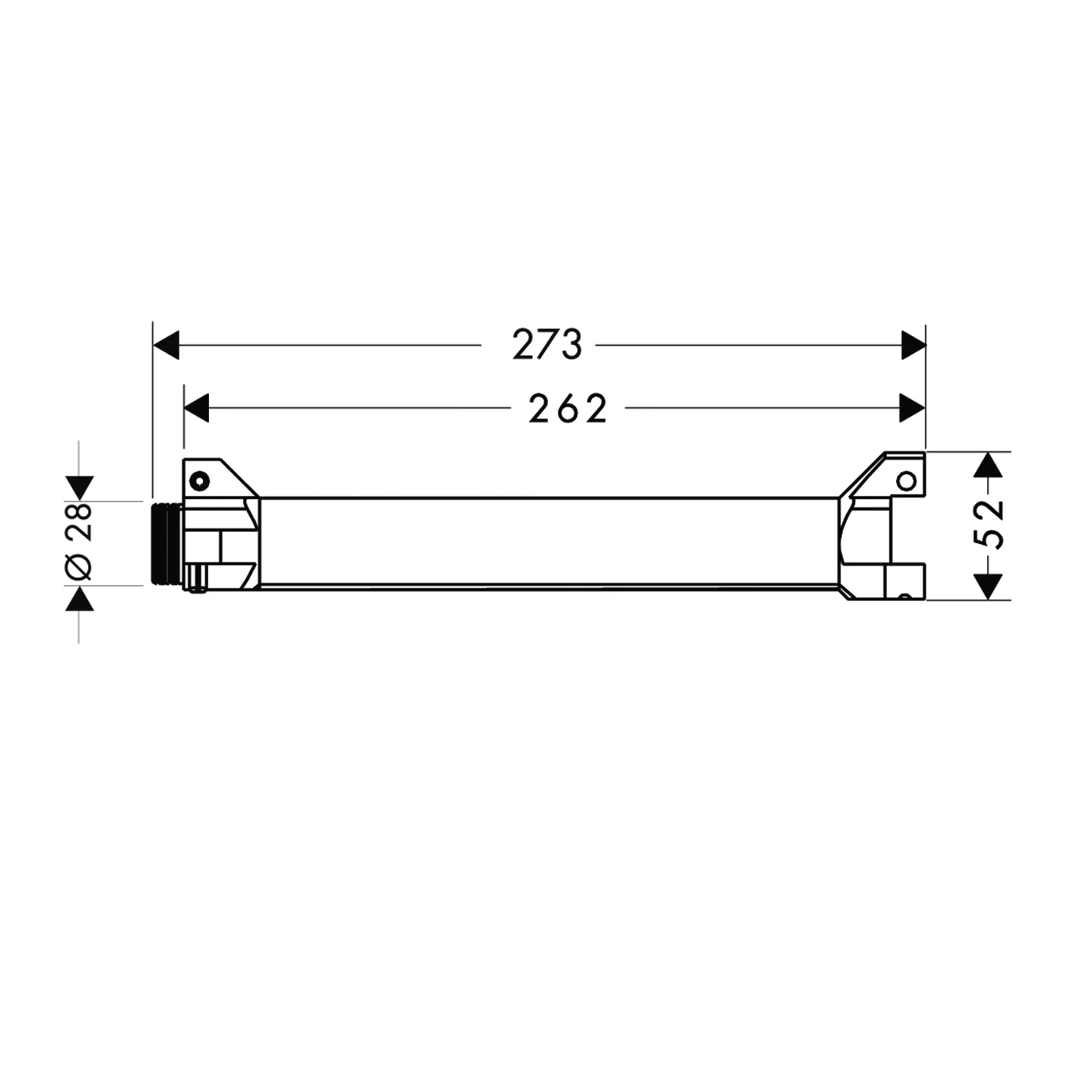 Ablage Axor Starck Grundset 240mm