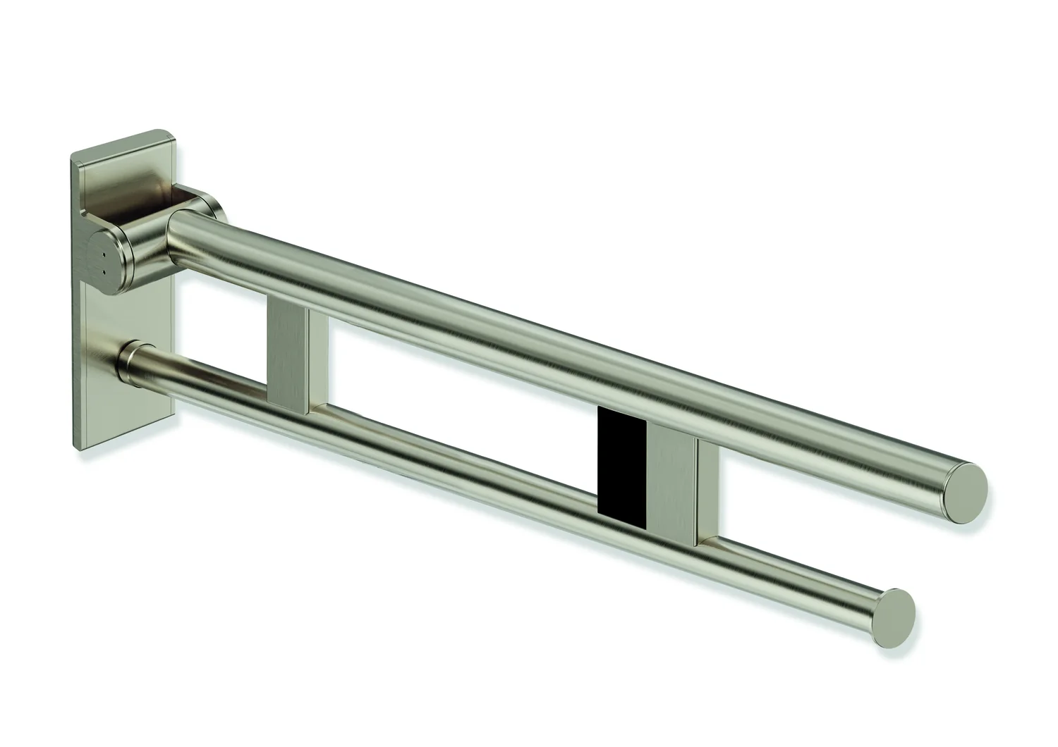 HEWI System 900 Stützklappgriff Duo, Edelstahl PVD nickel gebü., Ausladung 700 mm, rechts HEWI System 900 Stützklappgriff Duo, Edelstahl PVD nickel gebü., Ausladung 700 mm, rechts