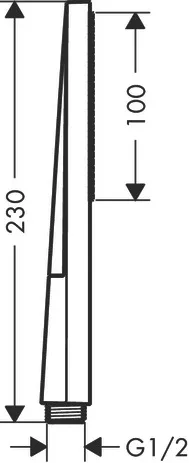 Pulsify E Stabhandbrause 100 1jet EcoSmart Chrom Pulsify E Stabhandbrause 100 1jet EcoSmart Chrom