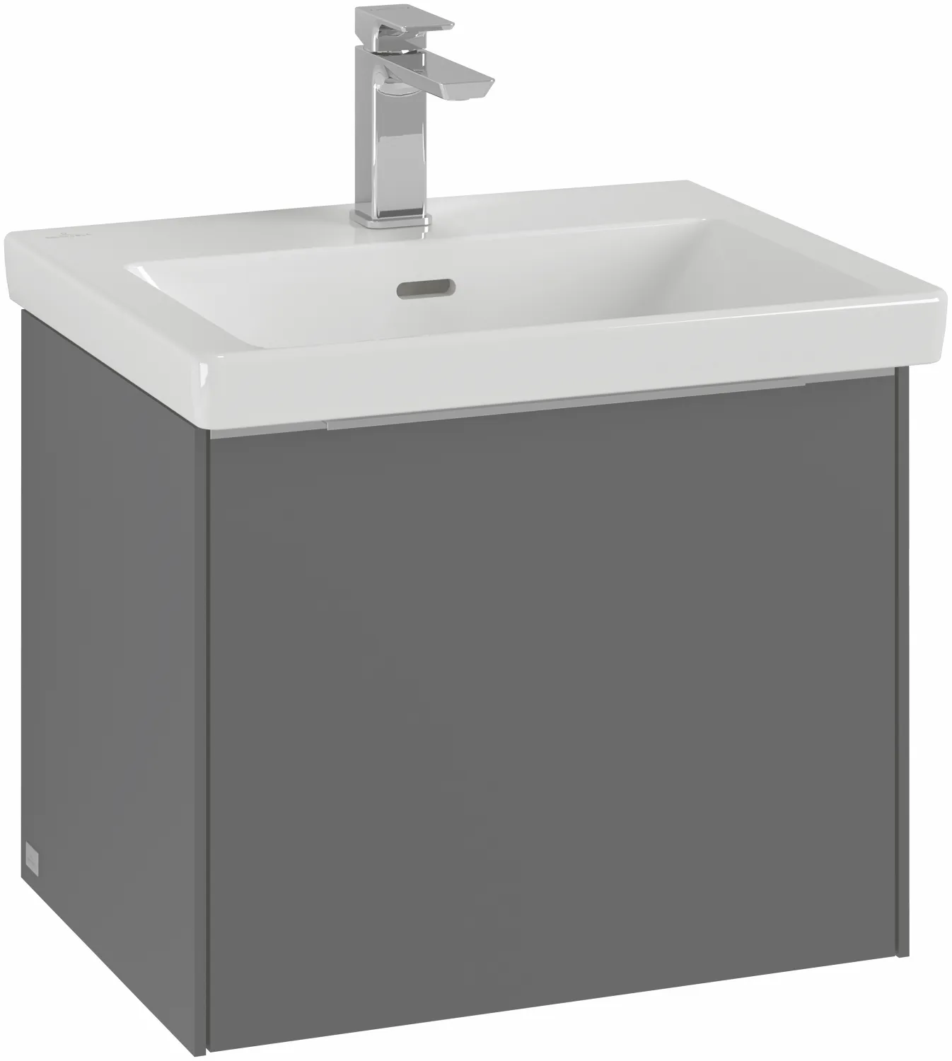 Villeroy & Boch Waschtischunterschrank „Subway 3.0“ für Schrankwaschtisch 52,3 × 42,9 × 44,8 × 44,8 cm 1 Auszug, Waschbecken mittig, mittig