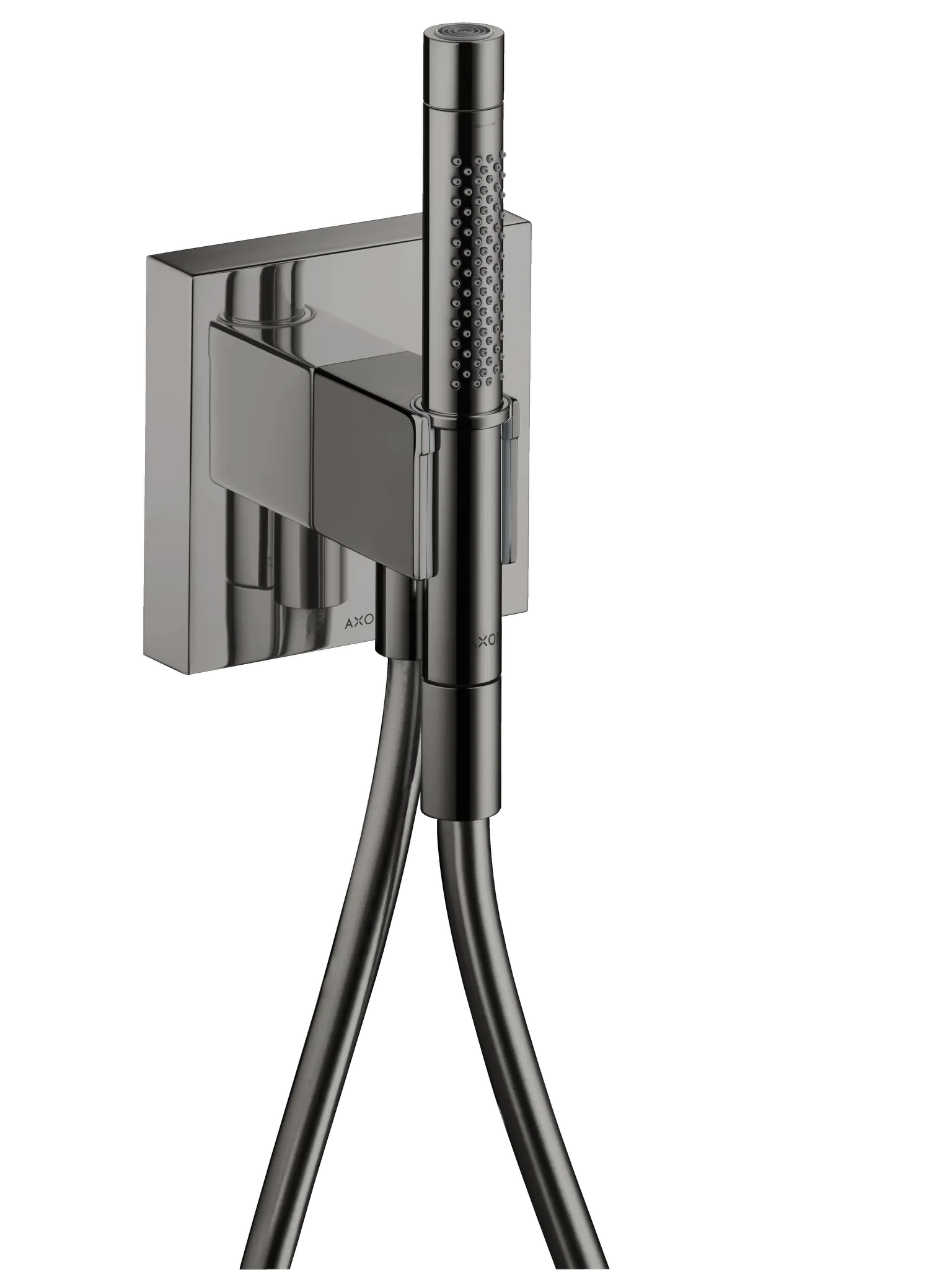 Hansgrohe AXOR Starck Portereinheit 120⁄120 mit Stabhandbrause 2jet und Brauseschlauch, Polished Black Chrome Hansgrohe AXOR Starck Portereinheit 120⁄120 mit Stabhandbrause 2jet und Brauseschlauch, Polished Black Chrome