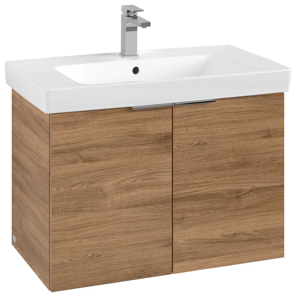 Villeroy & Boch Waschbeckenunterschrank Architectura Kansas Oak, 750 x 520 x 420 mm, mit SoftClosing, 2 Türen, Wandmontage