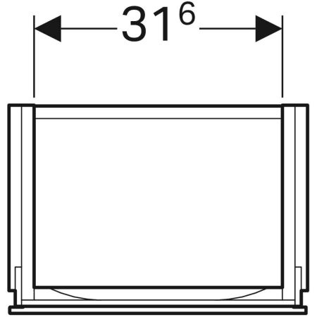 Geberit Waschtischunterschrank „Xeno2“ 38 × 52,5 × 26,5 cm 