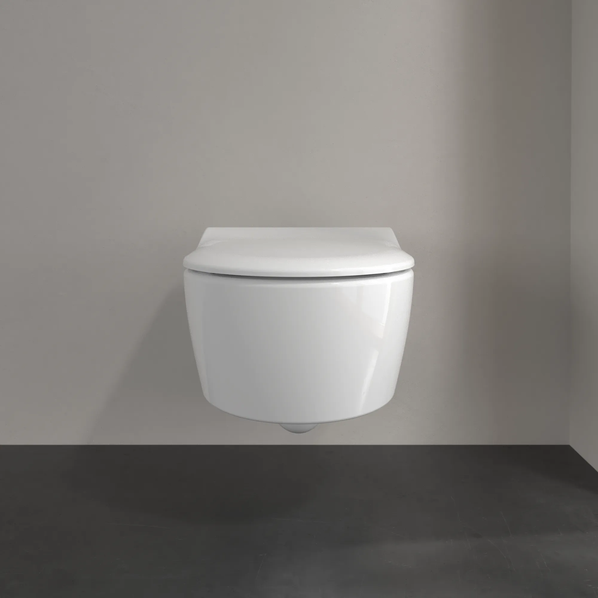 Wand-Tiefspül-WC Combi-Pack DirectFlush „Avento“ mit SlimSeat 37 × 31,5 cm ohne Spülrand