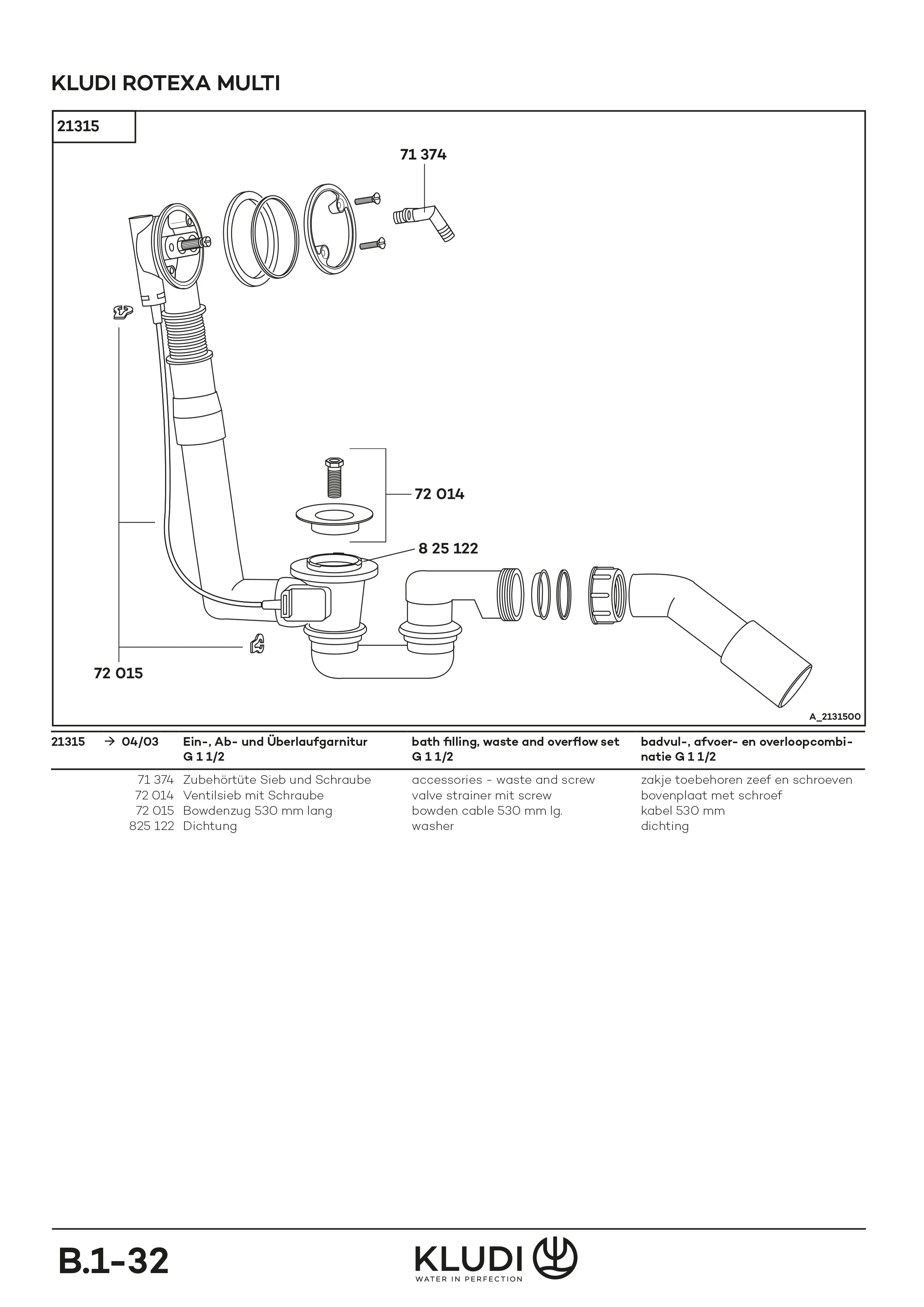 ROTEXA MULTI EinAbÜberlaufgarnitur RohbauSet Neutral ROTEXA MULTI EinAbÜberlaufgarnitur RohbauSet Neutral