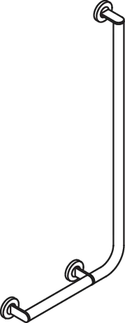 Winkelgriff des Systems 900, Edelstahl, PVD, waagerechte Länge 400 mm, senkrechte Länge 900 mm, D: 32 mm, Ausführung links, in Farbe CK (messing glänzend) Winkelgriff des Systems 900, Edelstahl, PVD, waagerechte Länge 400 mm, senkrechte Länge 900 mm, D: 32 mm, Ausführung links, in Farbe CK (messing glänzend)