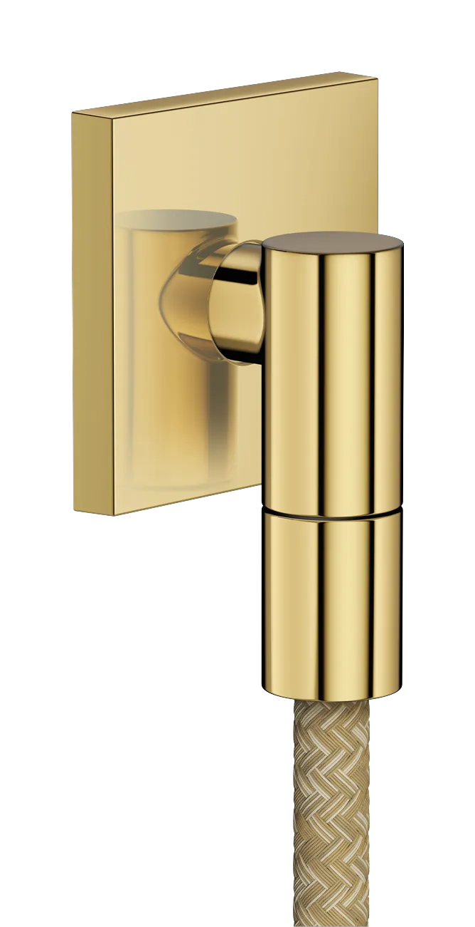 Dusche-Anschlussstück „Axor Wall outlet“ in Polished Gold Optic Dusche-Anschlussstück „Axor Wall outlet“ in Polished Gold Optic